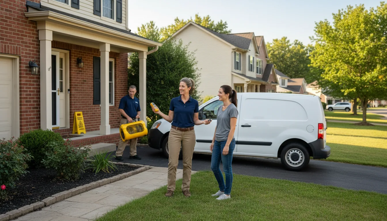 Water restoration image for Dehumidification And Cleanup Services in New Sharon, ME
